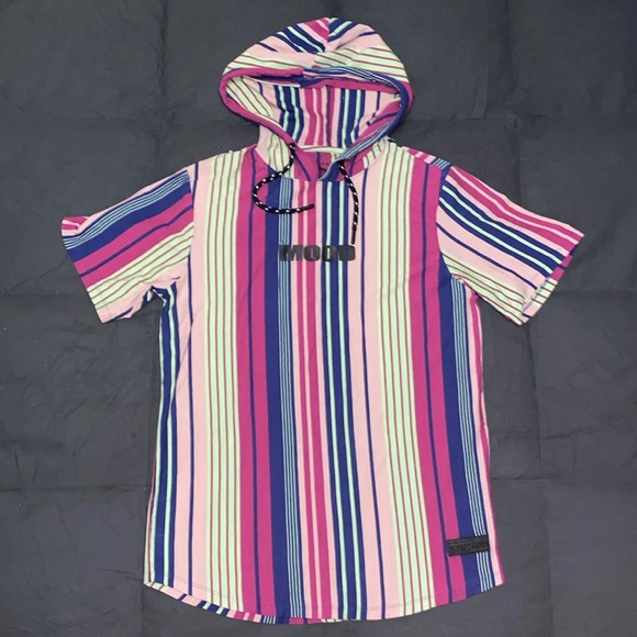 Other - Multi color hooded shirt